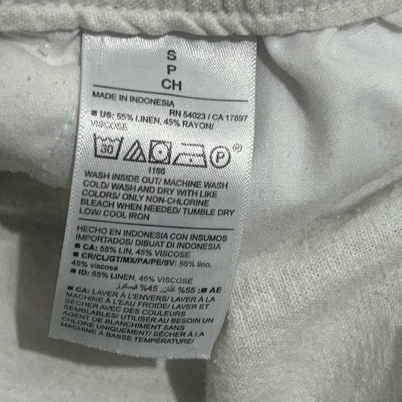 Women’s White Linen Pants - Picture 4 of 6